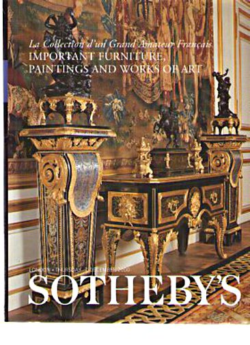 Sothebys 2000 Important (French) Furniture, Paintings, Works Art
