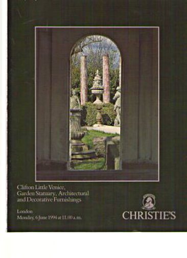 Christies 1994 Garden Statuary, Architectural Furnishings - Click Image to Close