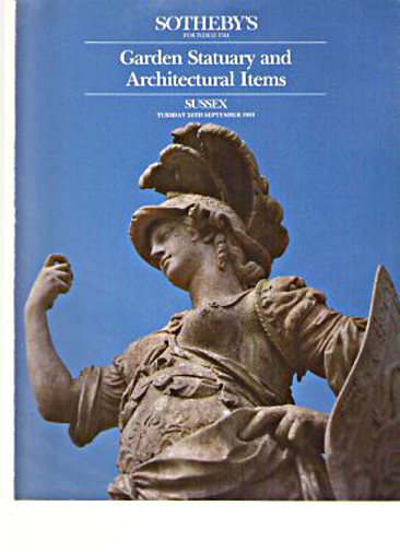 Sothebys 1991 Garden Statuary & Architectural Items - Click Image to Close