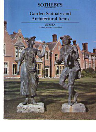 Sothebys September 1989 Garden Statuary & Architectural Items - Click Image to Close