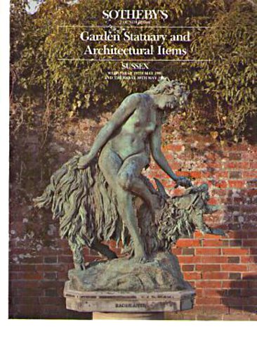 Sothebys May 1991 Garden Statuary & Architectural Items - Click Image to Close