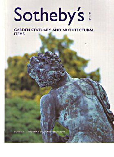 Sothebys 2001 Garden Statuary & Architectural Items - Click Image to Close