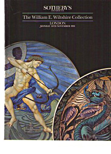 Sothebys 1991 Wiltshire Collection De Morgan Dresser, Martinware