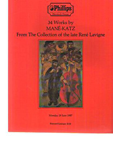 Phillips 1987 Lavigne Colllection 34 Works by Mané-Katz