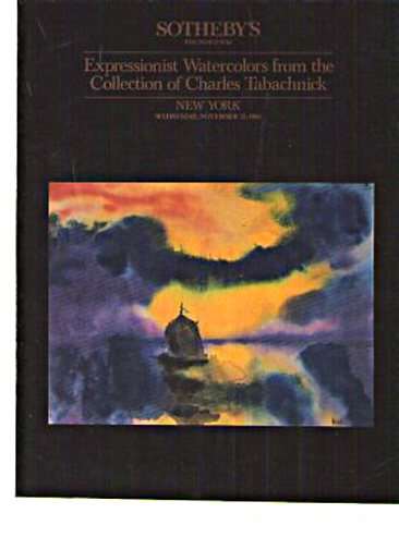 Sothebys 1986 Tabachnick Coll - German Expressionists