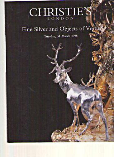 Christies 1998 Fine Silver & Objects of Vertu