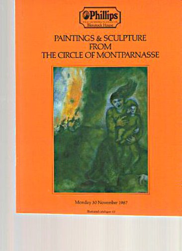 Phillips 1987 Paintings & Sculpt from the Circle of Montparnasse