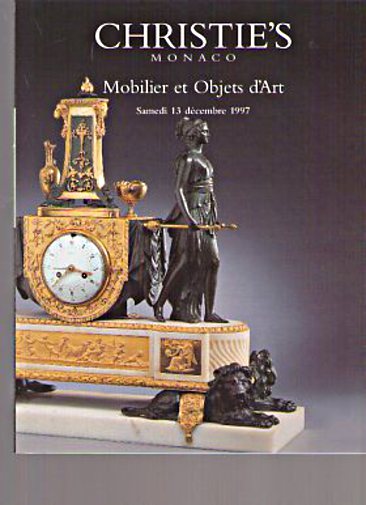 Christies 1997 Fine French Furniture & Objects of Art
