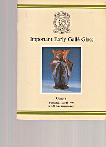 Christies 1979 Bodé Collection Early Gallé Glass (Digital only)