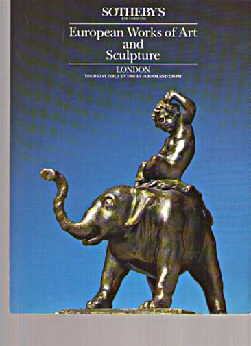 Sothebys July 1988 European Sculpture and Works of Art