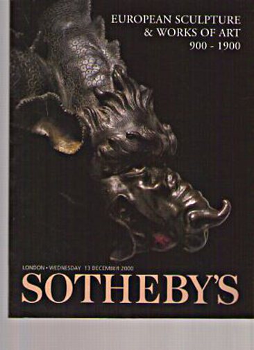 Sothebys December 2000 European Sculpture & Works of Art 900-1900 - Click Image to Close