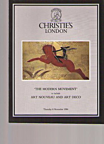 Christies November 1984 Art Nouveau & Art Deco, Modern Movement
