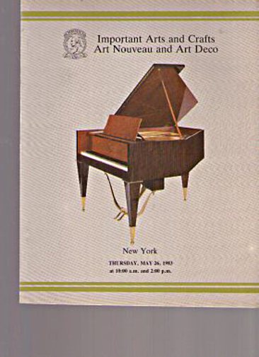 Christies 1983 Arts & Crafts, Art Nouveau, Art Deco - Click Image to Close