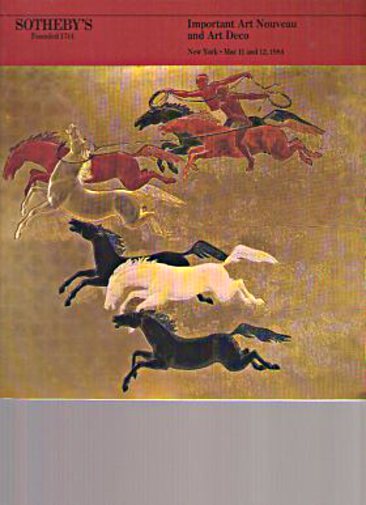 Sothebys 1984 Important Art Nouveau & Art Deco Sothebys 1984 Important Art Nouveau & Art Deco