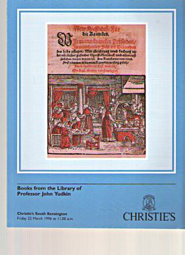 Christies 1996 Yudkin Library, Books Food Drink Disease