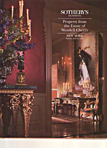 Sothebys 1994 Estate of Wendell Cherry, French Furniture - Click Image to Close