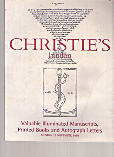 Christies 1999 Valuable Illuminated Manuscripts, Books, Letters