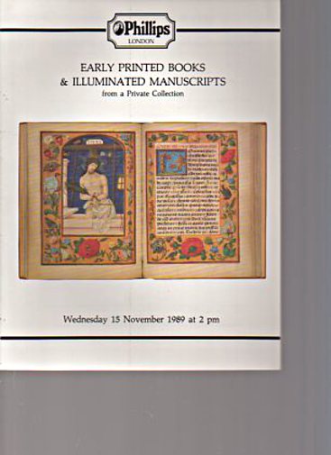 Phillips 1989 Early Printed Books, Manuscripts