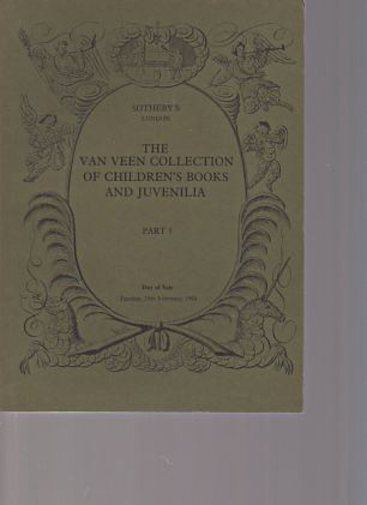 Sothebys 1984 Veen Collection Childrens Books, Juvenilia