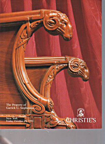 Christies 1993 Property of Garrick Stephenson