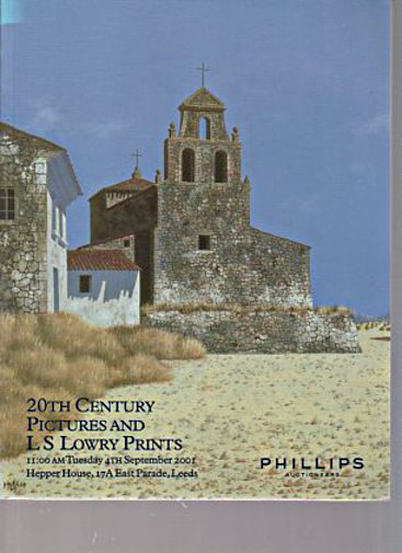 Phillips 2001 20th Century Pictures & Lowry Prints