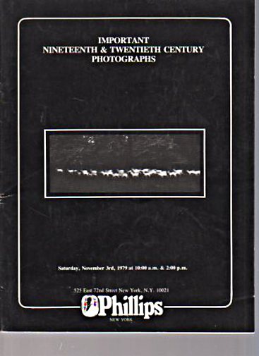 Phillips 1979 Important 19th & 20th Century Photographs