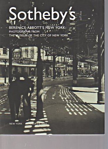Sothebys 2002 Bernice Abbotts New York Photographs
