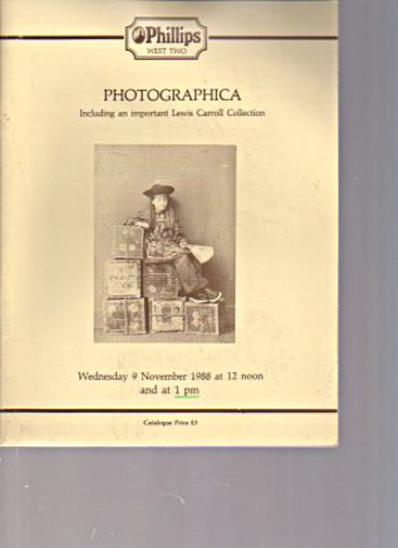 Phillips 1988 Photographica Important Lewis Carroll Colection