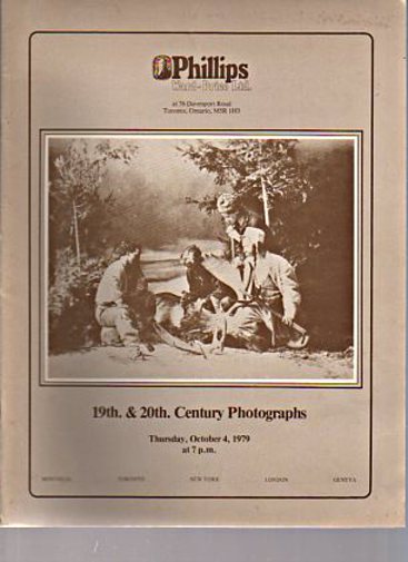Phillips 1979 Canadian 19th & 20th Century Photographs etc