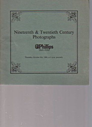 Phillips 1980 19th & 20th Century Photographs