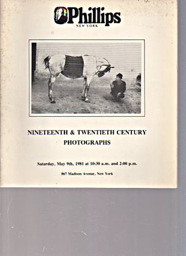 Phillips 1981 19th & 20th Century Photographs, New York