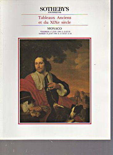 Sothebys 1988 Old Masters & 19th Century Paintings