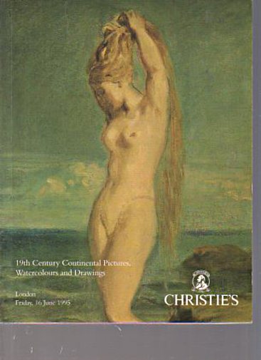 Christies 1995 19th C Continental Pictures, Watercolours - Click Image to Close