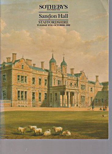 Sothebys 1992 Sandon Hall