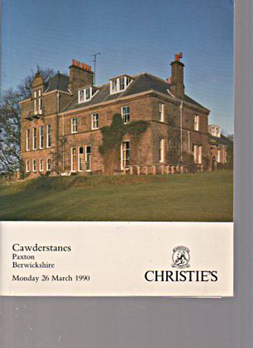 Christies 1990 Cawderstanes Berwickshire - Click Image to Close