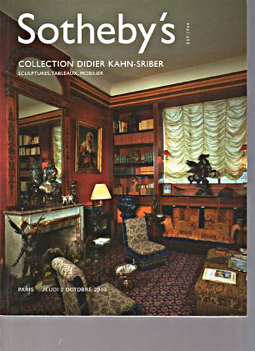 Sothebys 2003 Didier Kahn Sriber Collection