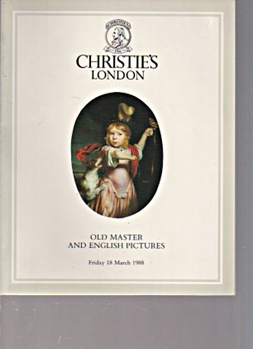 Christies March 1988 Old Master & English Pictures