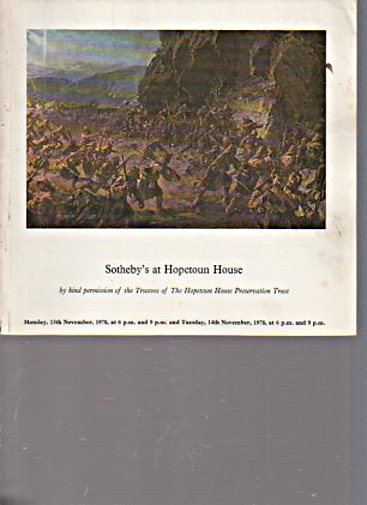 Sothebys 1978 Hopetoun House