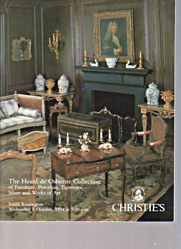 Christies 1994 Osborne Collection Furniture, Porcelain etc