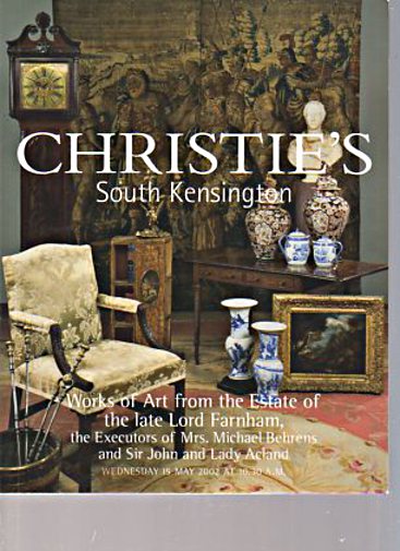 Christies 2002 Works of Art from Lord Farnham Estate