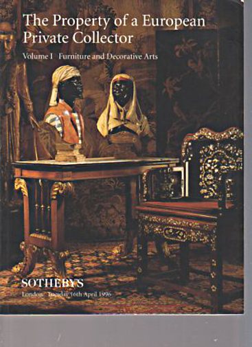 Sothebys 1996 European Collector Furniture, Decorative Arts