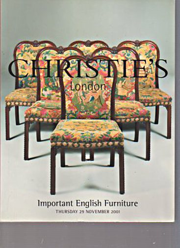 Christies November 2001 Important English Furniture