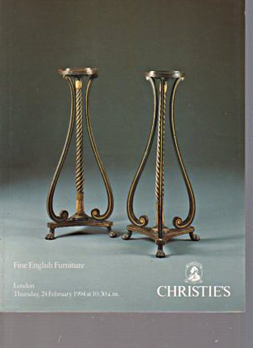 Christies February 1994 Fine English Furniture