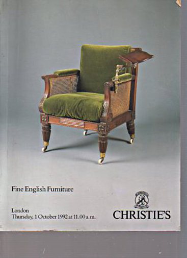 Christies 1992 Fine English Furniture