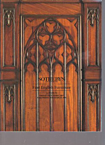 Sothebys February & March 1994 Fine English Furniture