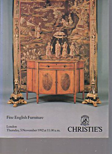 Christies November 1992 Fine English Furniture