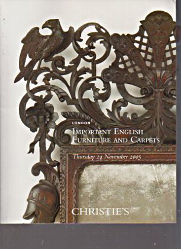 Christies 2005 Important English Furniture & Carpets