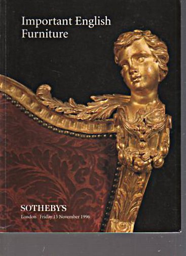 Sothebys November 1996 Important English Furniture