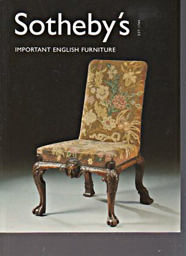 Sothebys June 2001 Important English Furniture