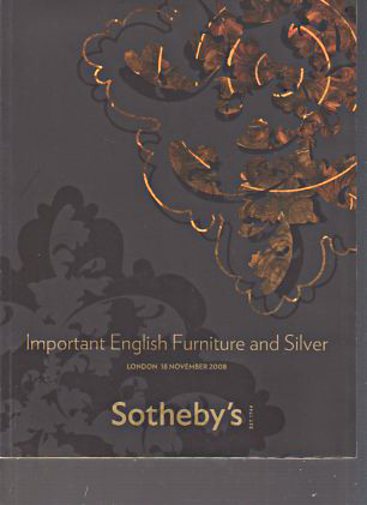 Sothebys November 2008 Important English Furniture & Silver
